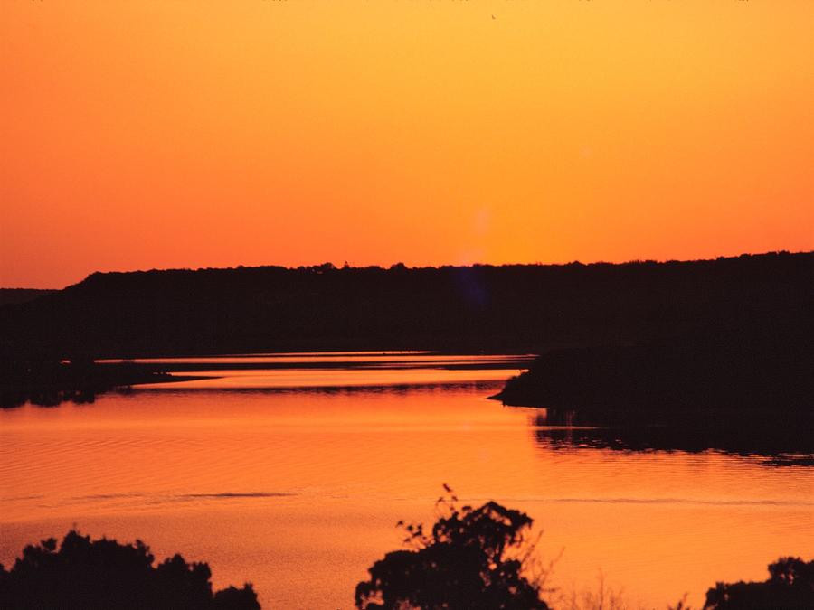 Stillhouse Hollow Lake at Sundown Photograph by Mack Womack Fine Art