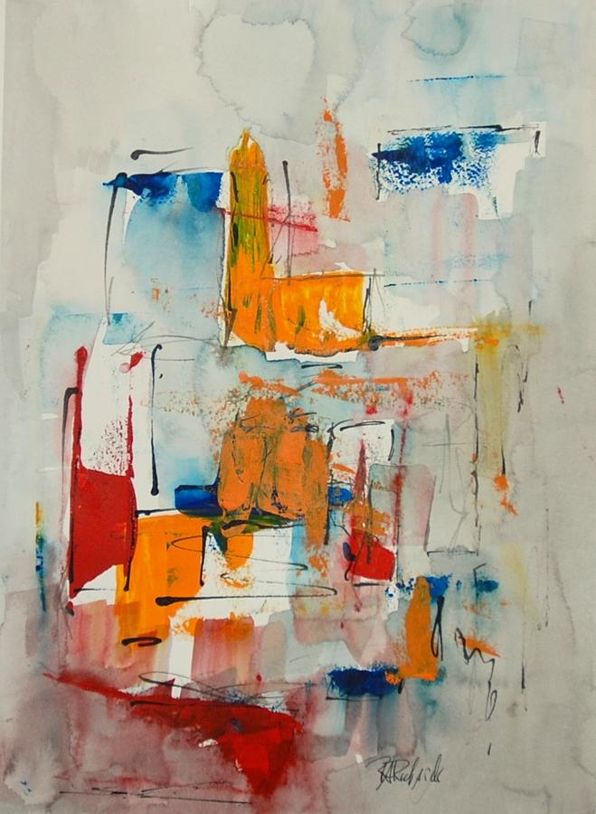 Stillness and Motion #1 Painting by Dick Richards
