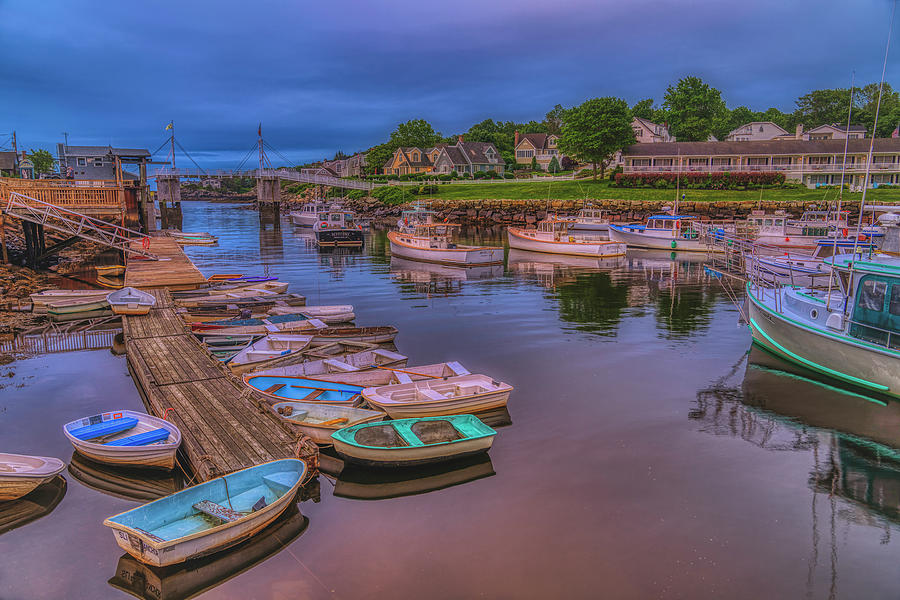 Stillness in Perkins Cove Photograph by Penny Polakoff