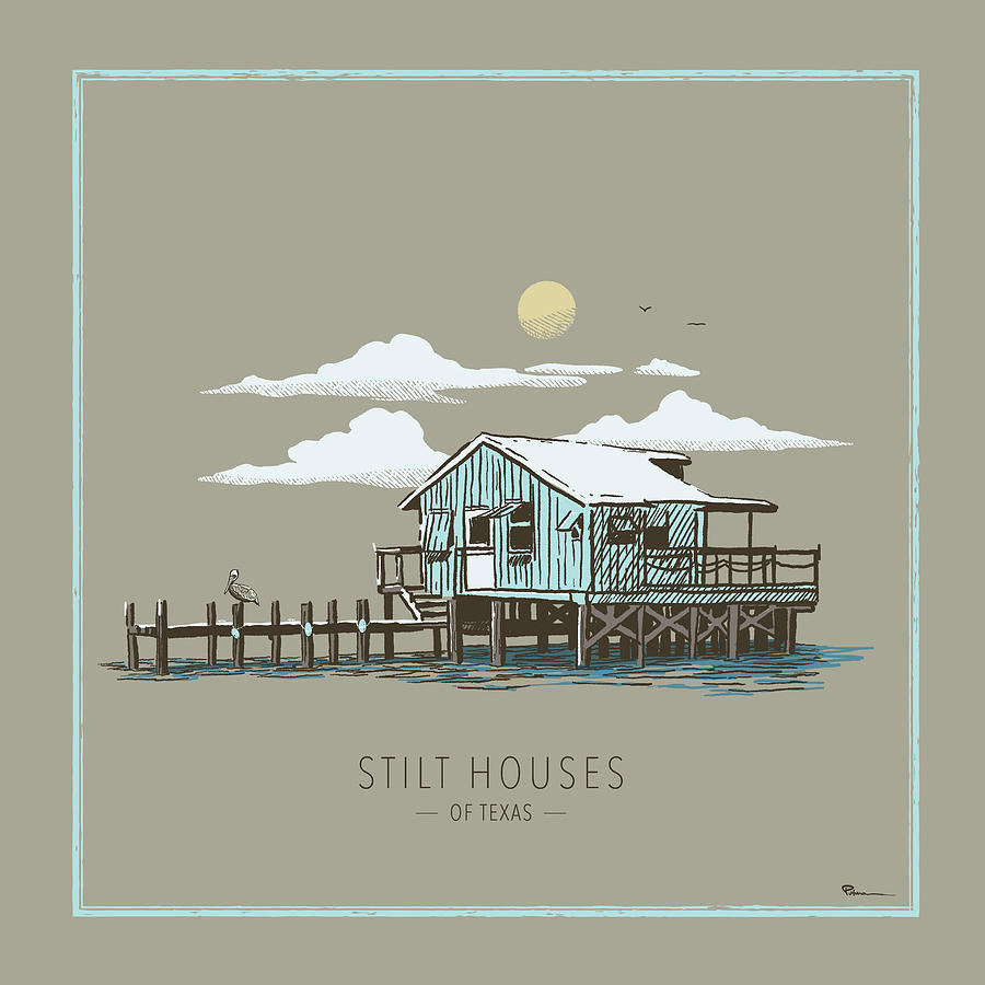 Stilt Houses of Texas Photograph by Kevin Putman