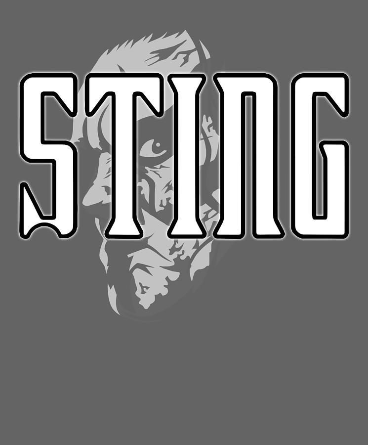 sting singer Retro NWO WCW Sting Pro Wrestling Graphic Digital Art by ...