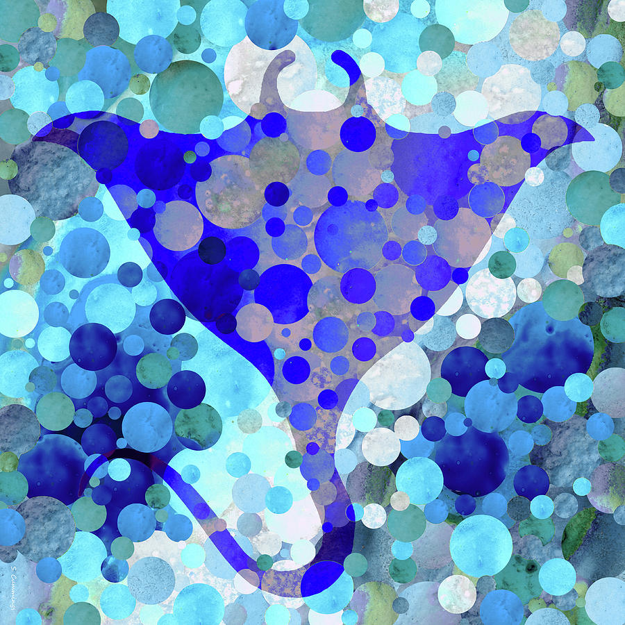 Stingray Painting - Stingray Manta Ray Beach Art by Sharon Cummings Stingray Painting - Stingray Manta Ray Beach Art by Sharon Cummings