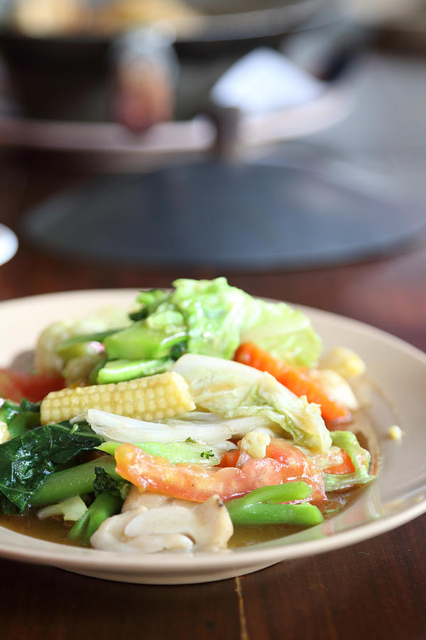 Stir Fried Mixed Vegetables Photograph by Ko_orn