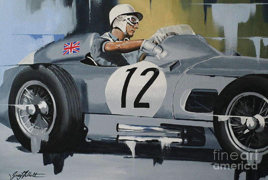 Stirling Moss Painting By Gregory Tillett - Pixels