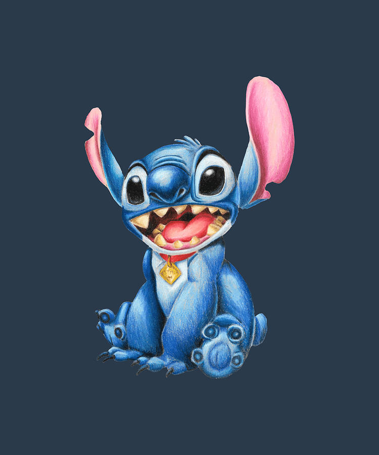 Stitch Colored pencils Kids Pullover trending Painting by Stephen ...