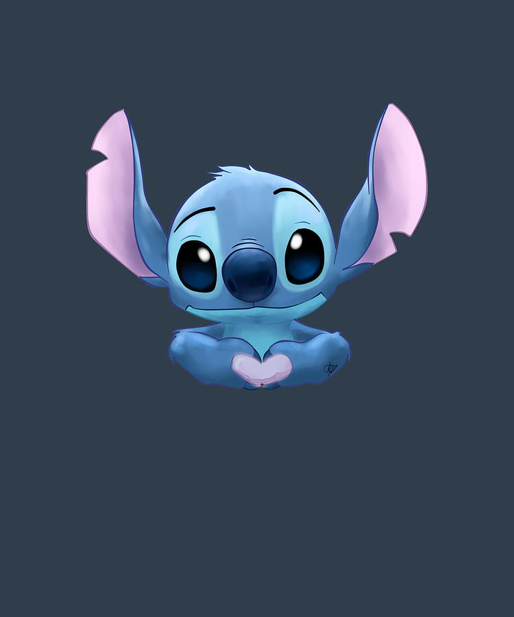 Stitch Heart Baby love Painting by Lloyd Neil | Pixels