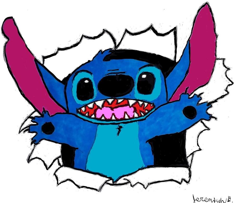 Stitch Digital Art by Jeremiah Burton