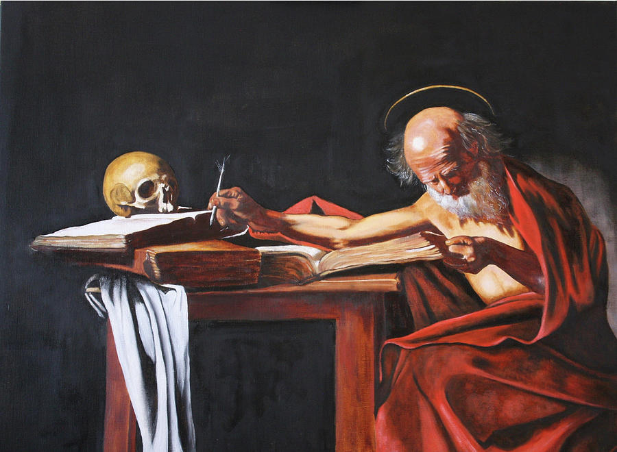 St.Jerome Writing Painting by Roger Burch - Fine Art America