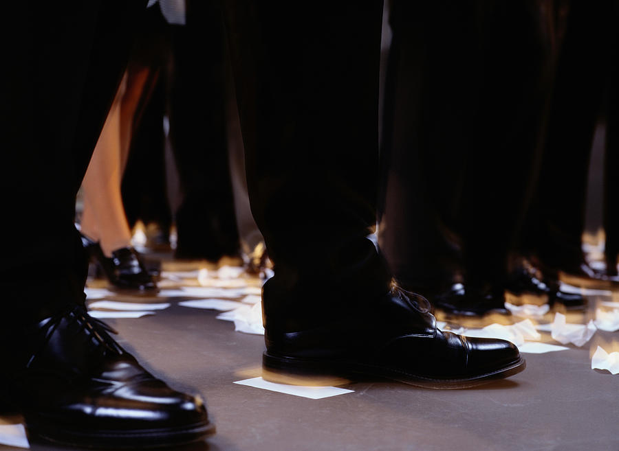 Stock Market Floor Traders Shoes Photograph by Ryan McVay