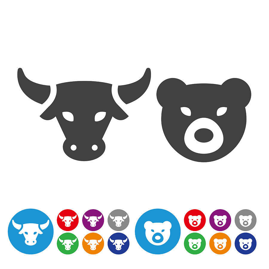 Stock Market Icons - Graphic Icon Series Drawing by -victor-