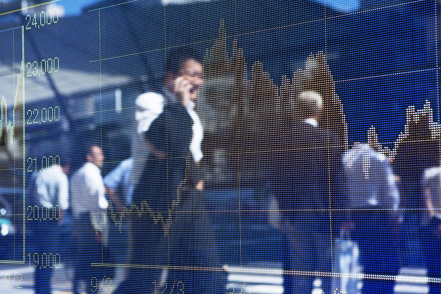 Stock Price Chart And Business Men Photograph by Kohei Hara Stock Price Chart And Business Men Photograph by Kohei Hara