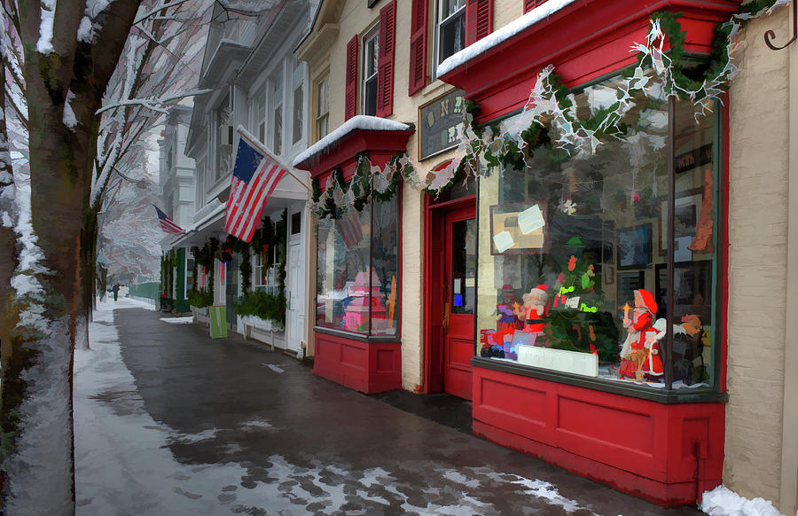 Stockbridge, MA Holiday Photograph by Brenda Jacobs