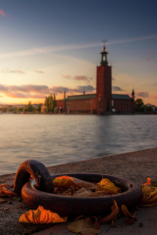 Fall Photograph - Stockholm City Hall in Autumn by Nicklas Gustafsson