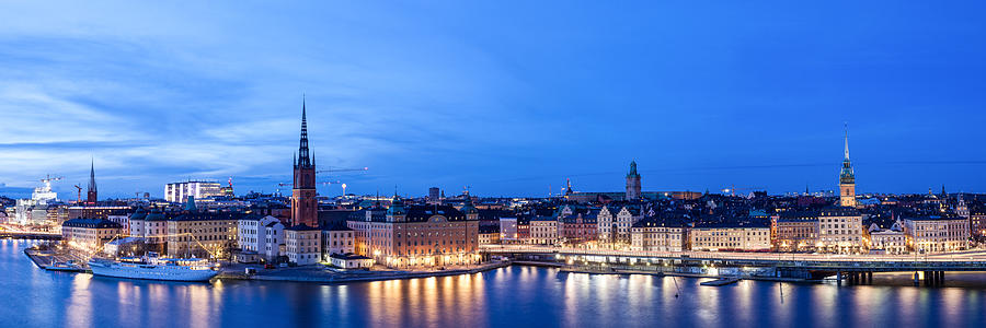Stockholm Panorama Photograph by Wolfgang Wörndl