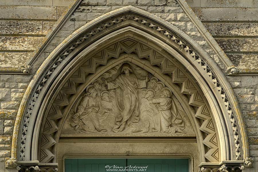 Stone Arch at Easton Methodist Church, Portland, Dorset Photograph by Alan Ackroyd