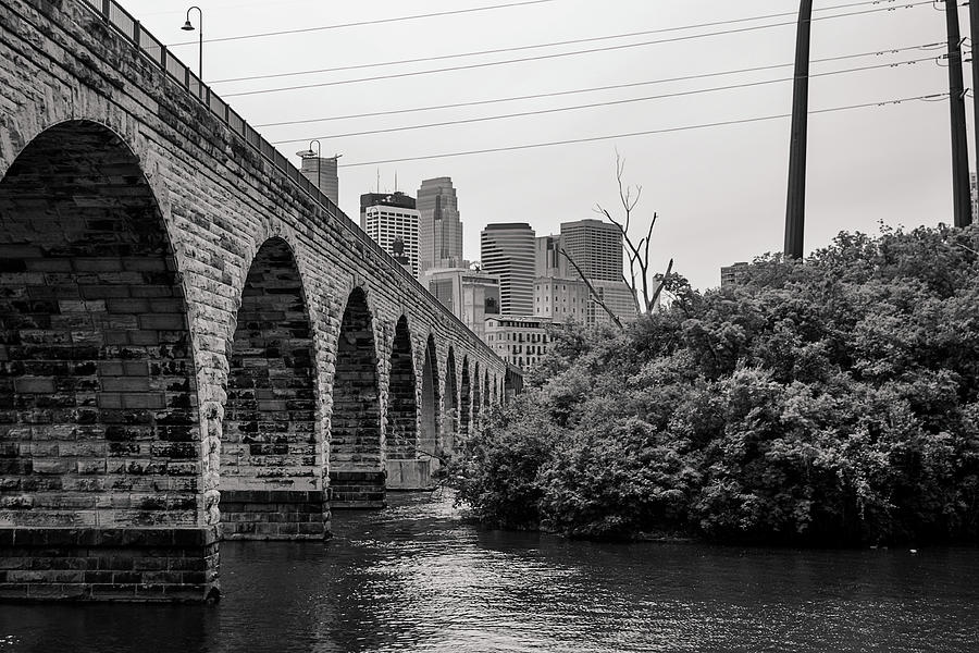 Stone Arch Bridge Minneapolis Photograph By Elizabeth Nemmers - Fine 