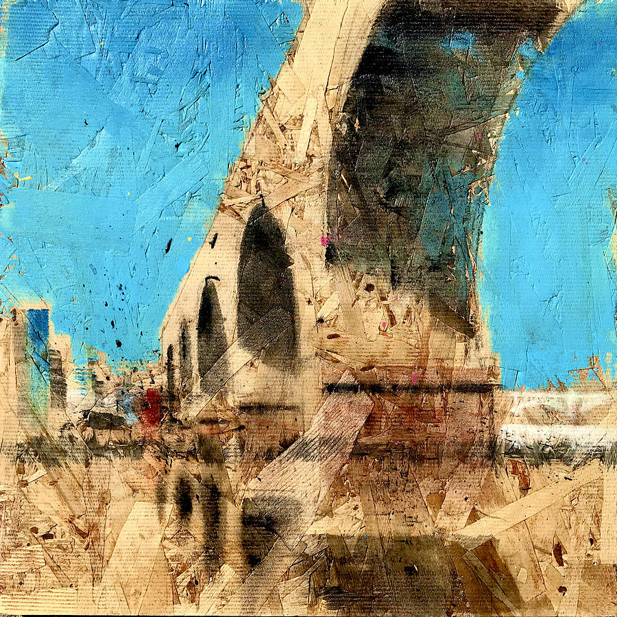 Stone Arch Bridge Painting by Robert Tema