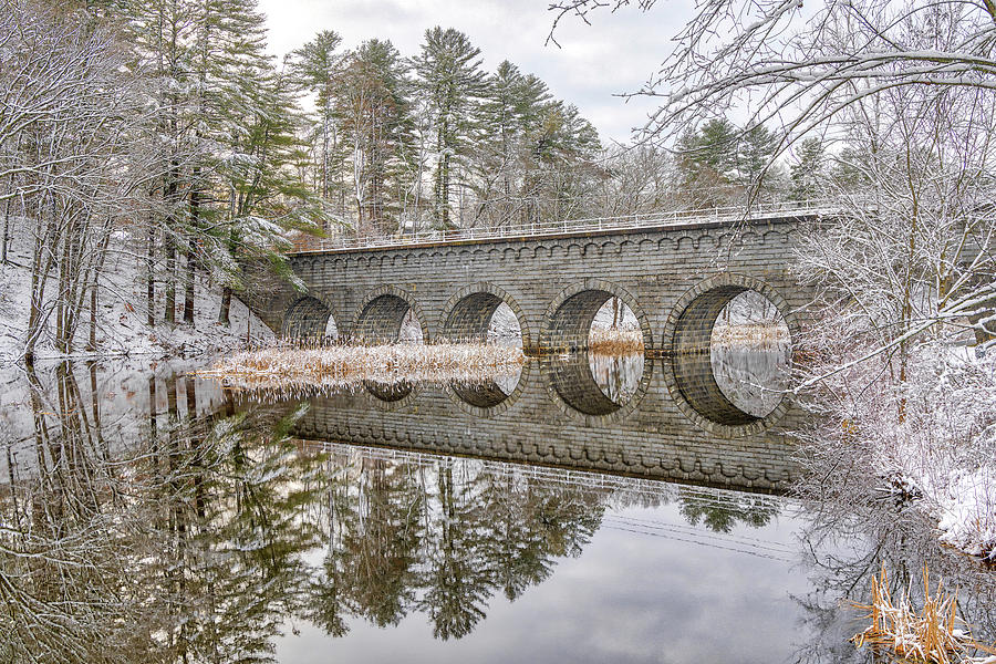 Stone Arch Bridge of the Wachusett Aqueduct  Photograph by Juergen Roth