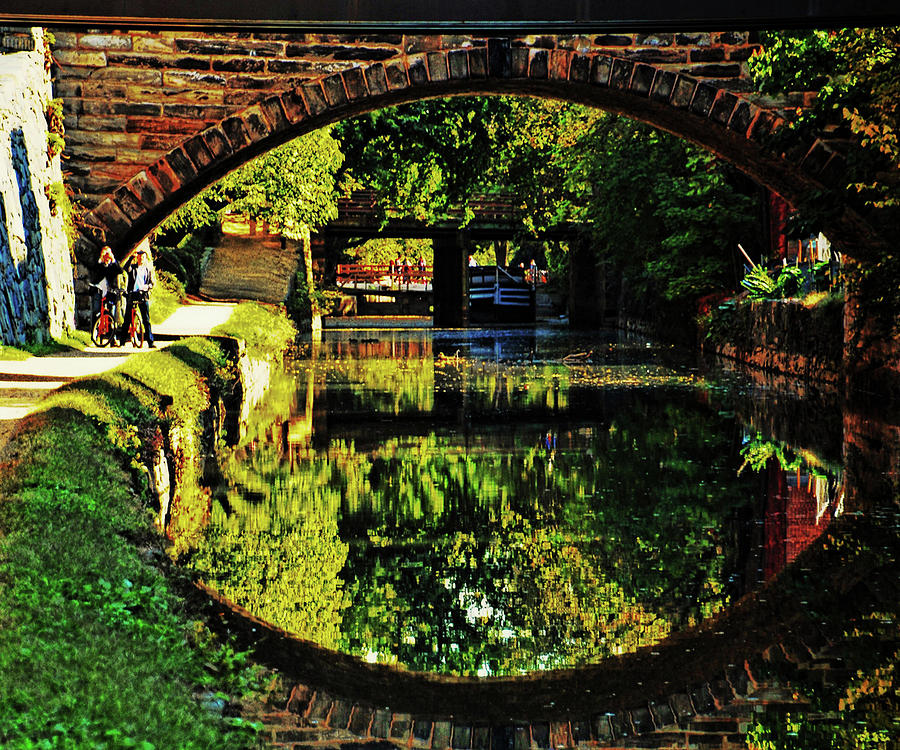 Stone arch over C and O Canal in Georgetown Photograph by Bill Jonscher