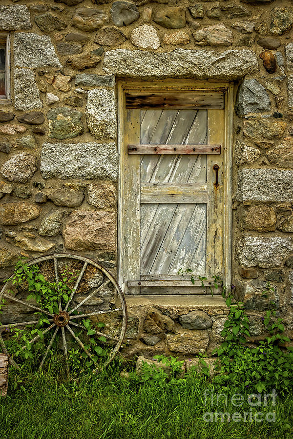 Stone Barn Doorway Photograph by Elizabeth Dow
