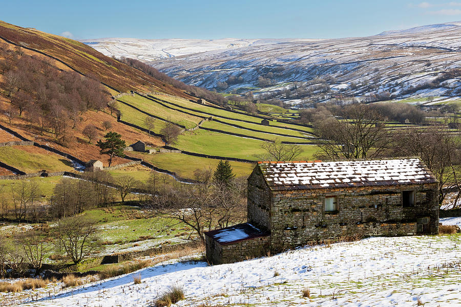 Stone barn near Angram in Swaledale Yorkshire Dales Photograph by Louise Heusinkveld