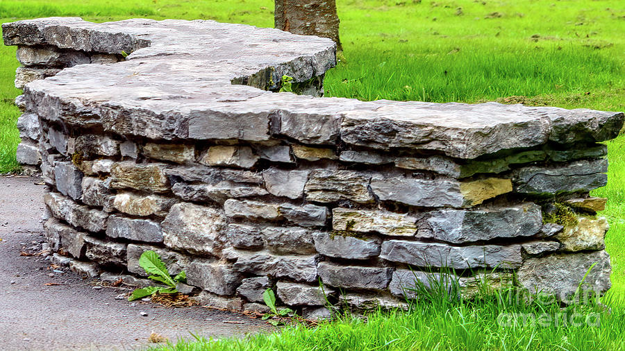 Stone Bench Photograph by Marie Dudek Brown - Fine Art America