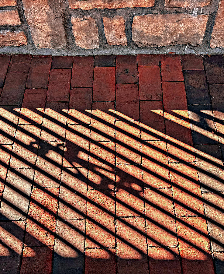 Stone, Brick And Shadow Forms Photograph by Gary Slawsky