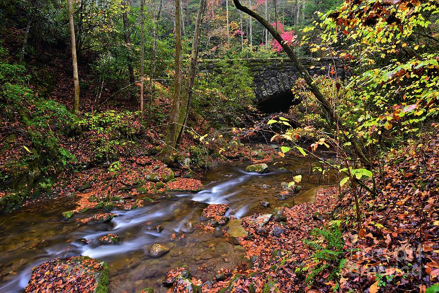 Stone Bridge In Smoky Mountains N.p. Photograph