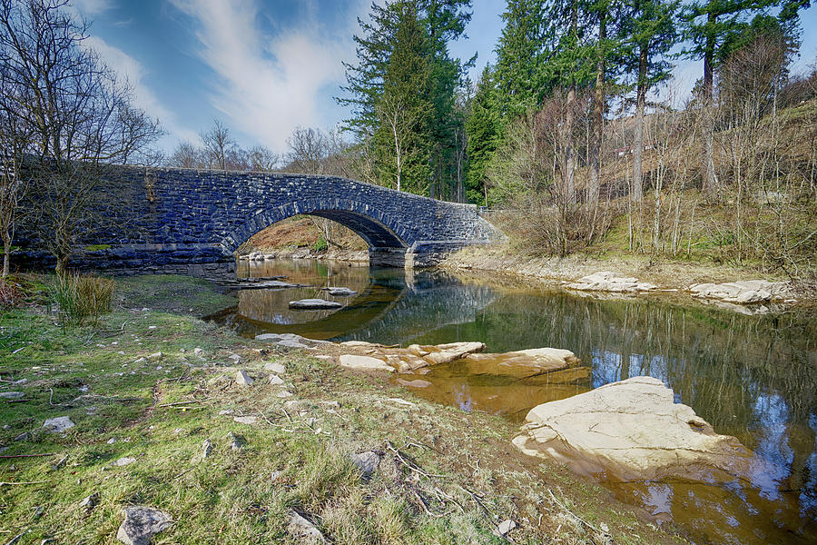 Stone Bridge over a Stream Photograph by John Gilham