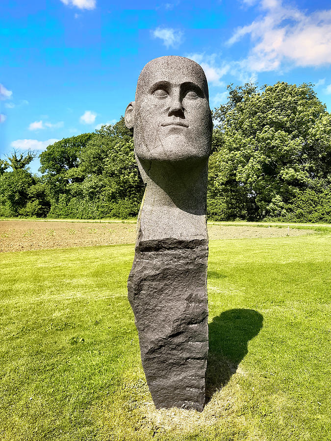 Stone carving sculpture of a stoneface Photograph by Frank Rasmussen ...