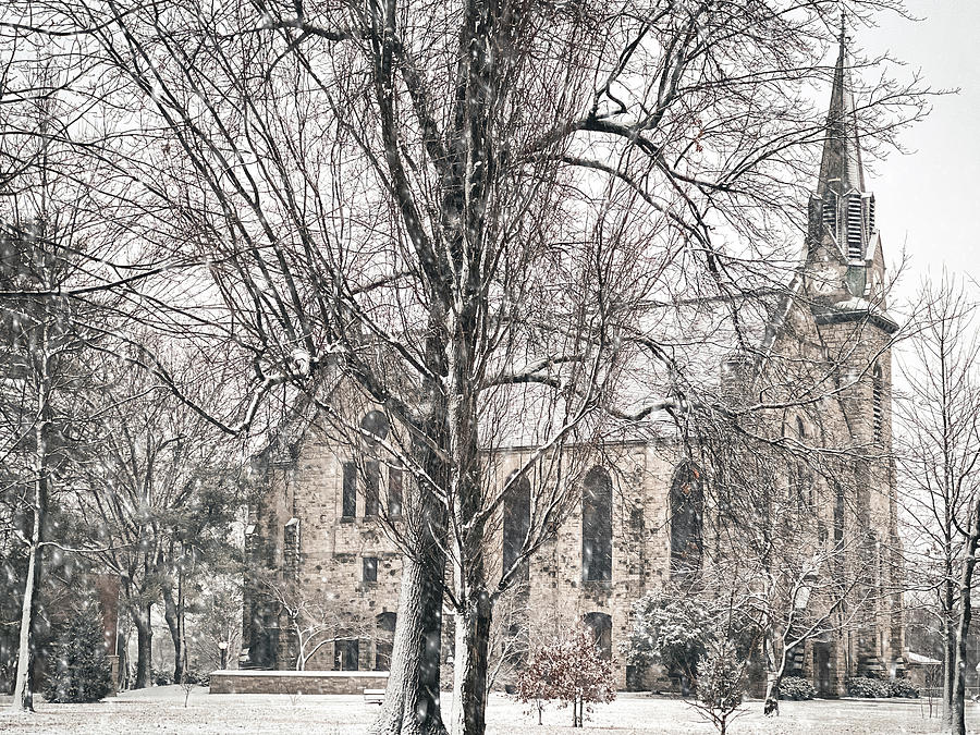 Stone Chapel in Winter #2 Photograph by Allin Sorenson