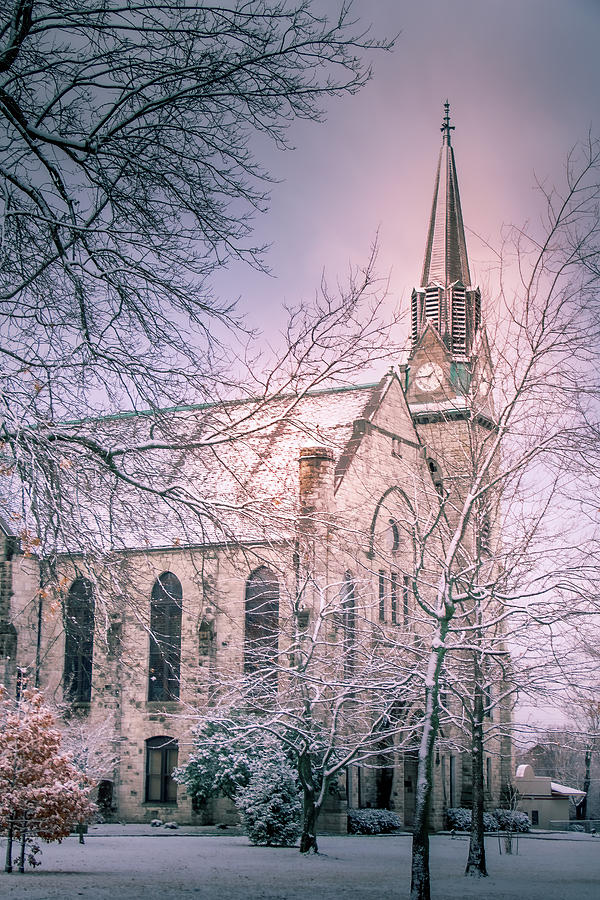 Stone Chapel Winter Photograph by Allin Sorenson