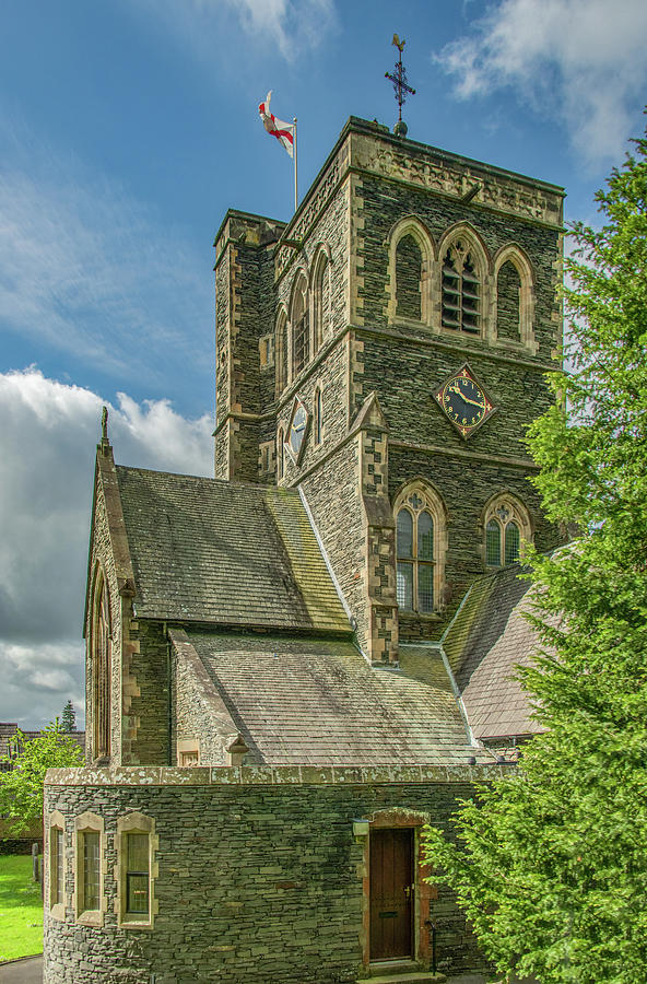 Stone Church in Rural England Photograph by Marcy Wielfaert
