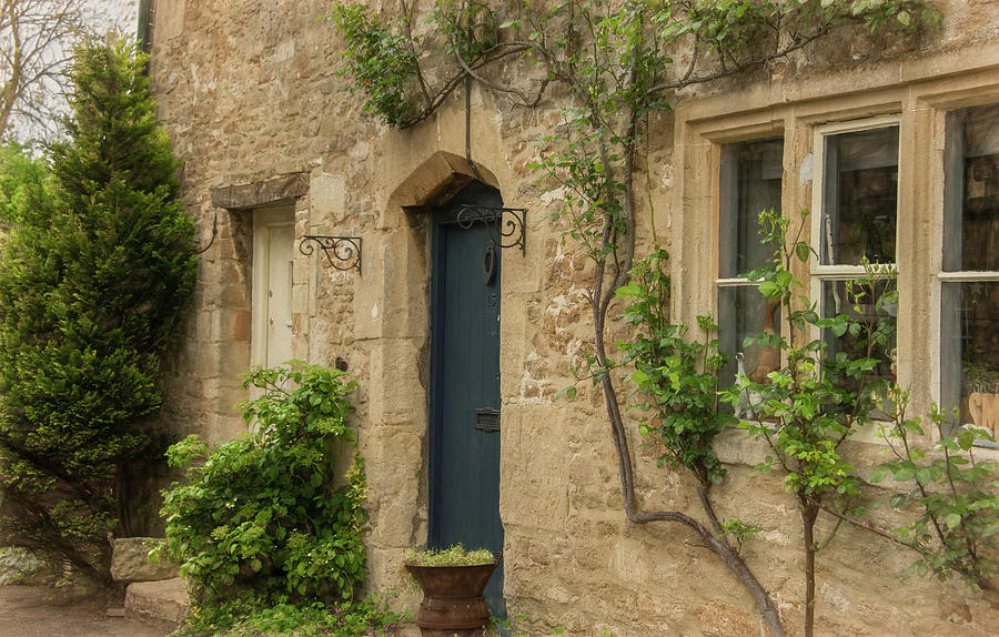 Stone Cottage in Lacock, England Photograph by Marcy Wielfaert