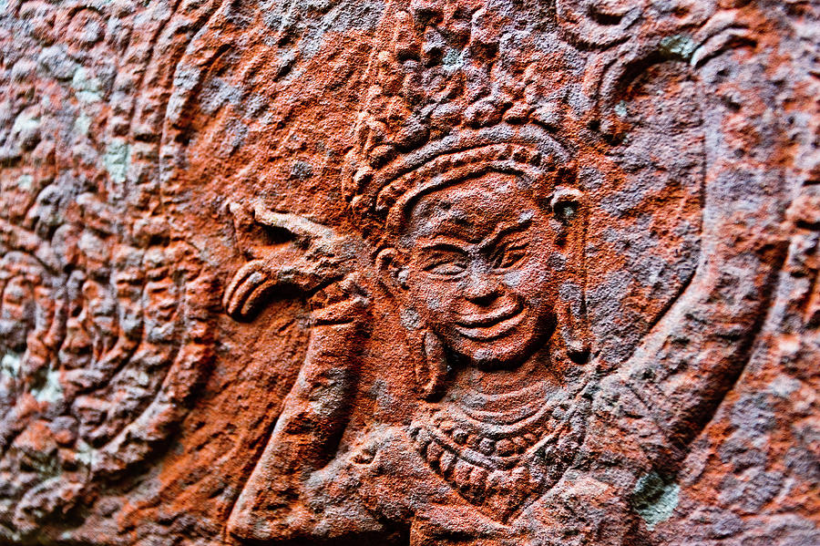 Stone dancer. Angkor. Cambodia  Photograph by Lie Yim