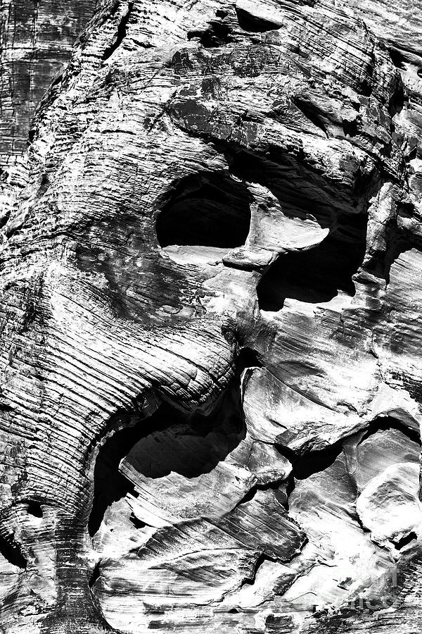 Stone Face at the Valley of Fire Photograph by John Rizzuto