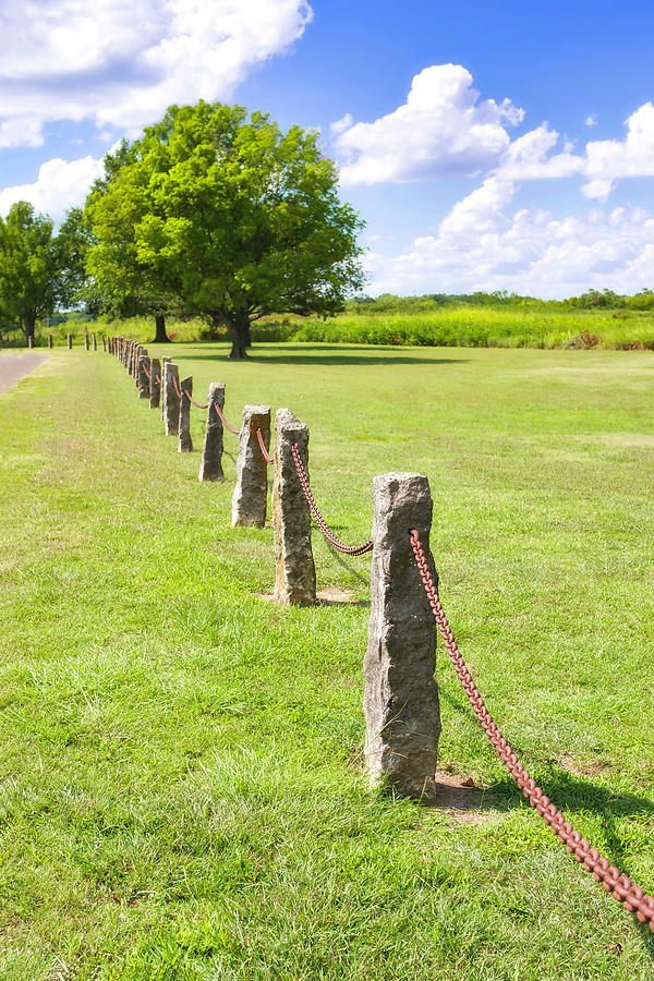 Stone Fence Posts On A Summer Day Photograph by Ann Powell