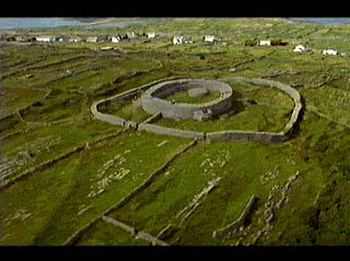 Dun Eoghanacht Fort, Inishmaan, Aran Painting by Val Byrne