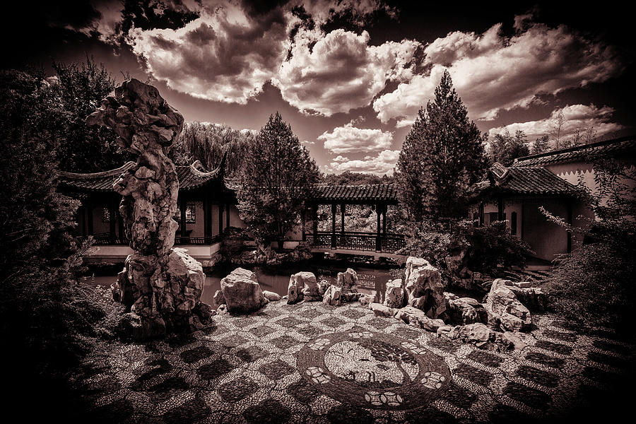  Stone Garden Terrace Photograph by Val Black Russian Tourchin