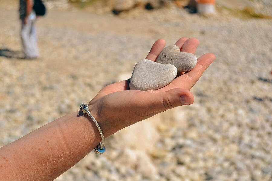 Stone in the form of heart Photograph by Pavel Talashov