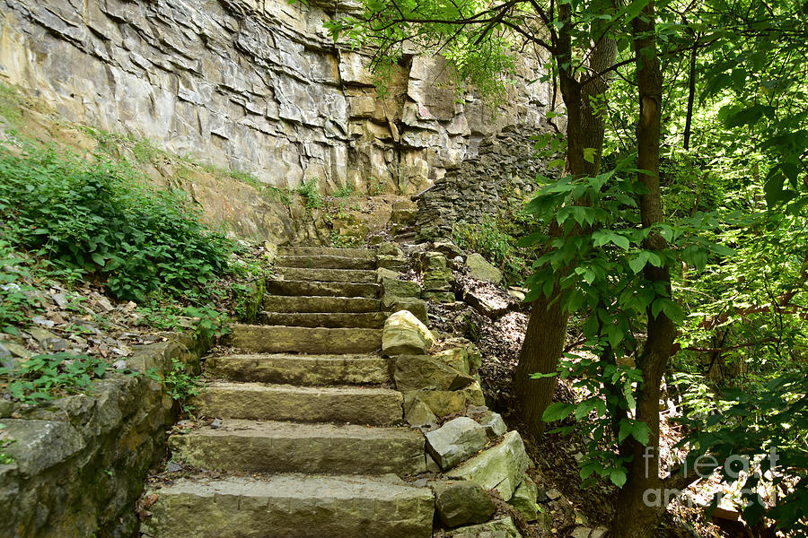Stone Staircase At Devils Hole Photograph by Sheila Lee