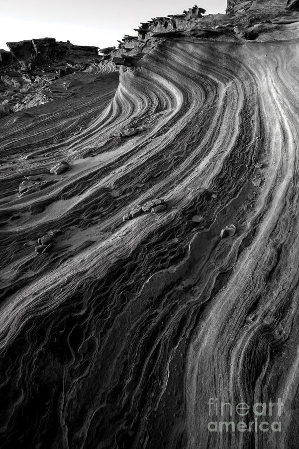 Desert Photograph - Stone Swirl by Michael Dawson