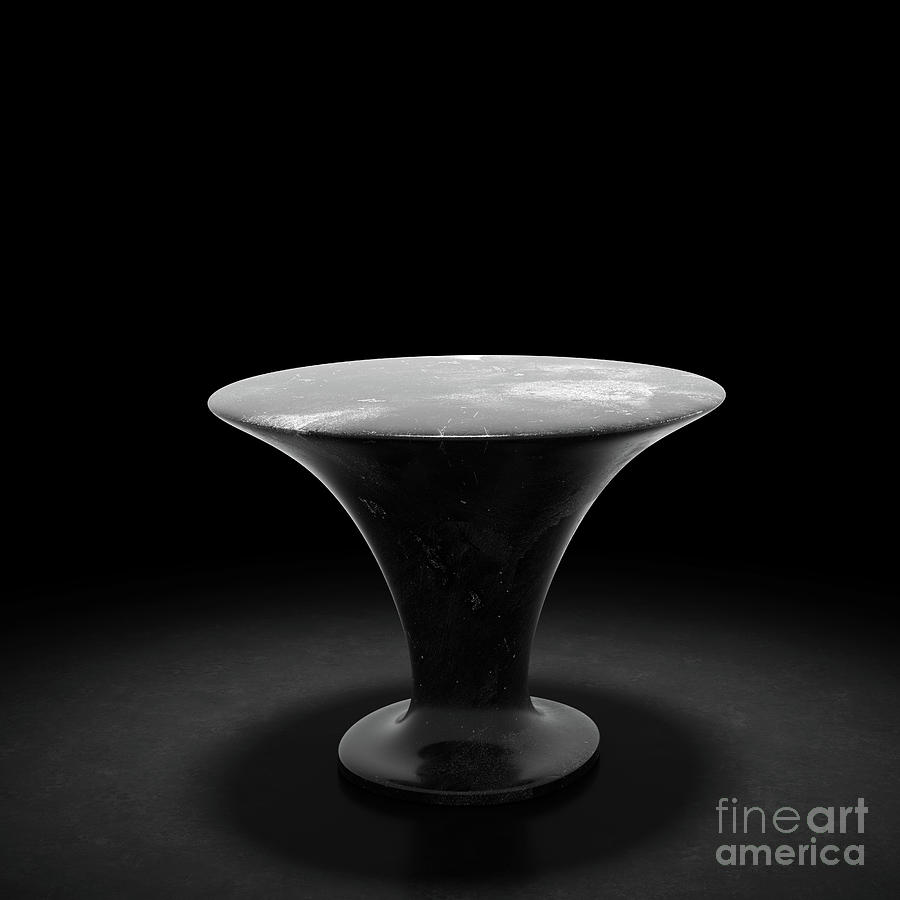 Stone Table For Product Showcase And Presentation Photograph