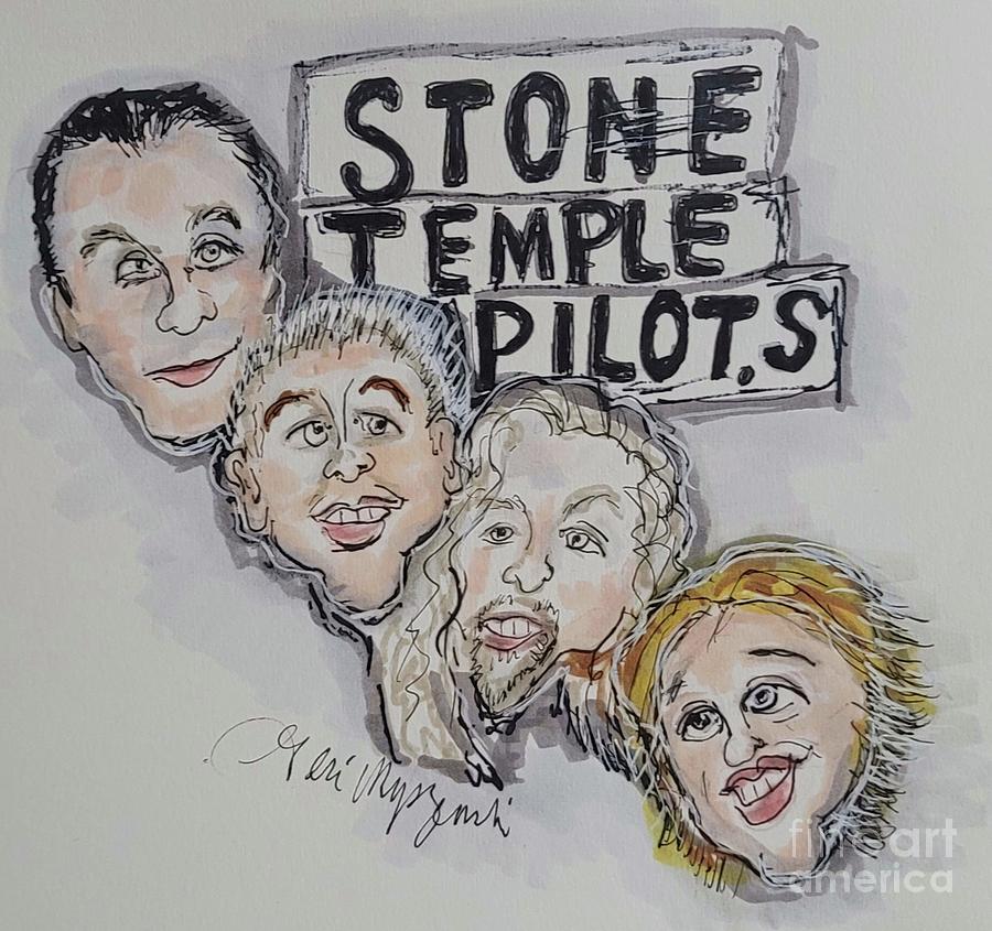 Stone Temple Pilots Mixed Media - Stone Temple Pilots by Geraldine Myszenski