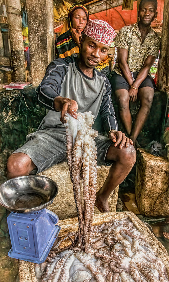 Stone Town Fish Market, Zanzibar Photograph by Marcy Wielfaert