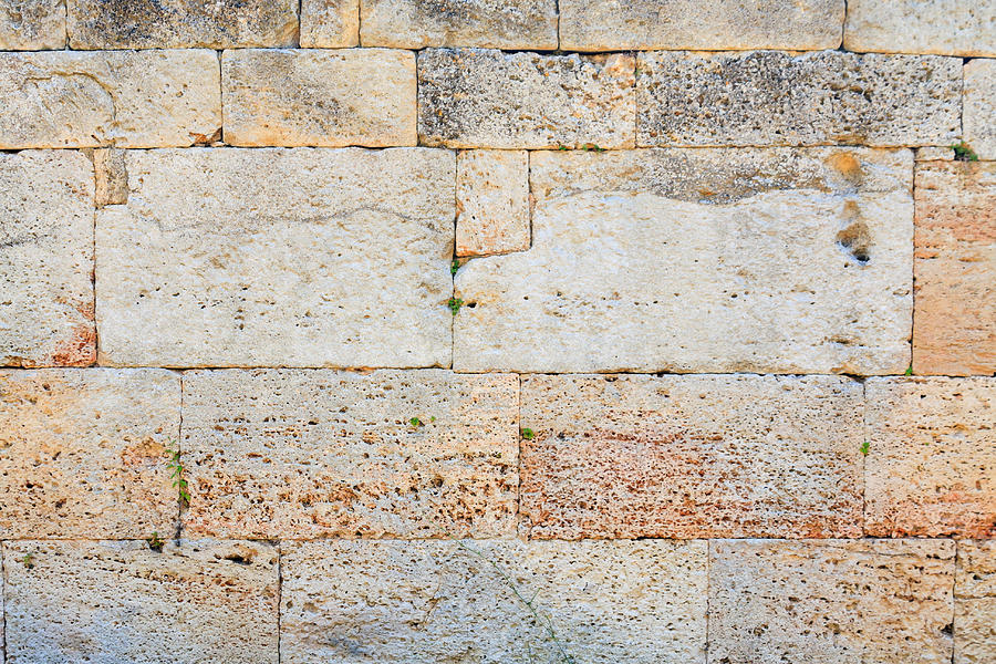 Stone Wall Photograph by Dziewul