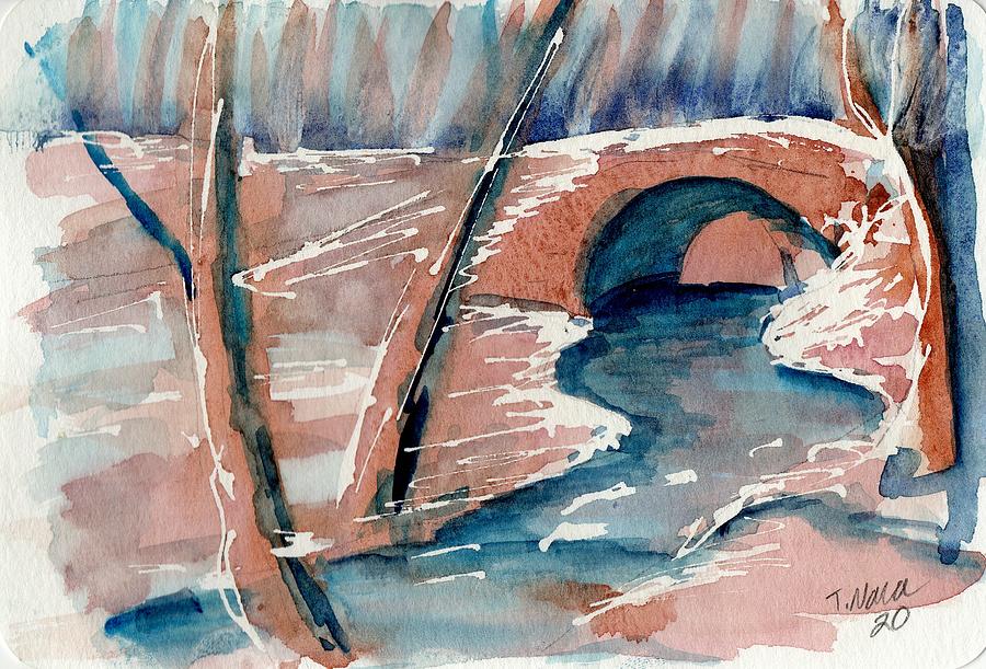 StoneArch Bridge in Stillwater Painting by Tammy Nara