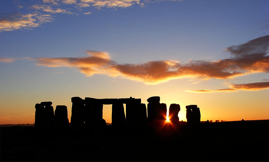 Stonehenge At Sunset Photograph