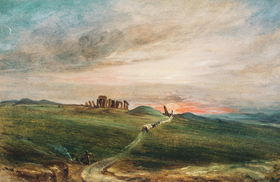 Stonehenge at Sunset by John Constable 1836 Painting by John constable