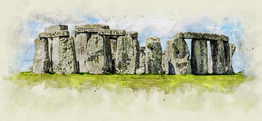 Stonehenge Dream Mixed Media by Jennifer LaBouff
